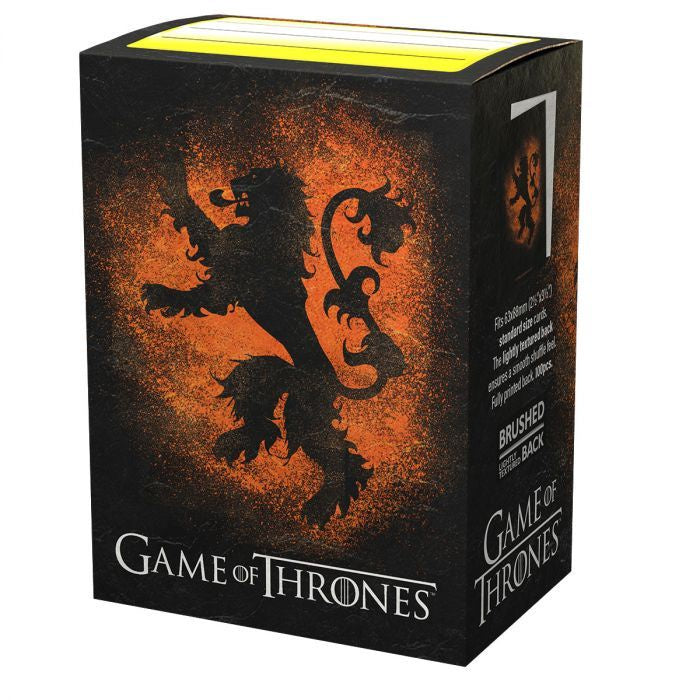 Dragon Shield - Sleeves - Brushed Art - Game Of Thrones House Lannister Standard Size (100) - Good Games