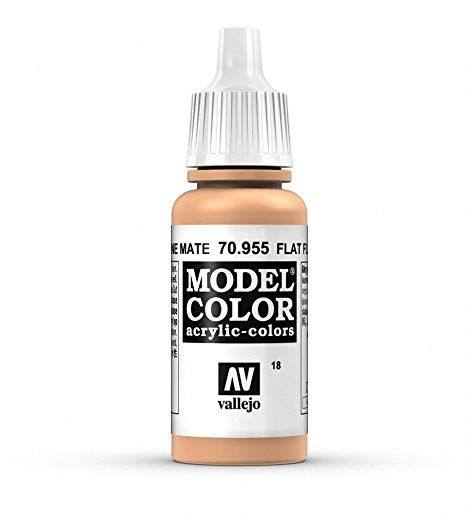 Vallejo Model Colour - Flat Flesh 17ml Acrylic Paint (AV70955) - Good Games