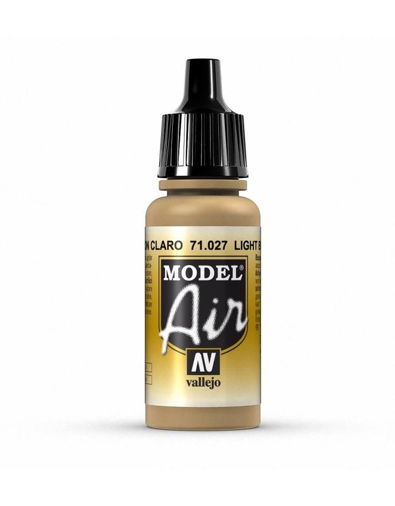 Vallejo Model Air - Light Brown 17ml Acrylic Paint (AV71027) - Good Games
