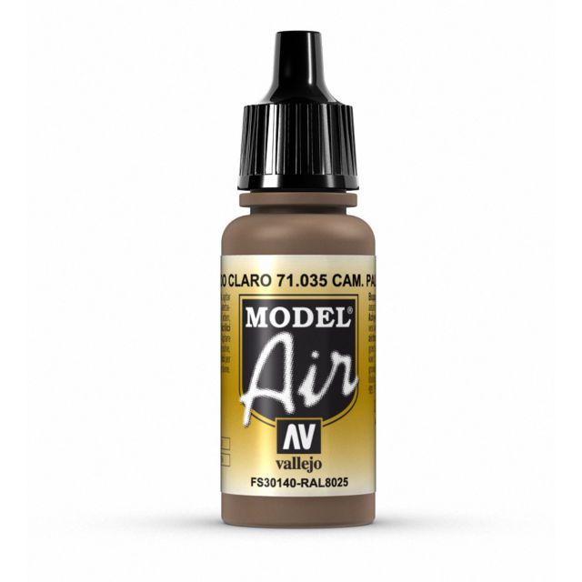Vallejo Model Air - Cam Pale Brown 17ml Acrylic Paint (AV71035) - Good Games