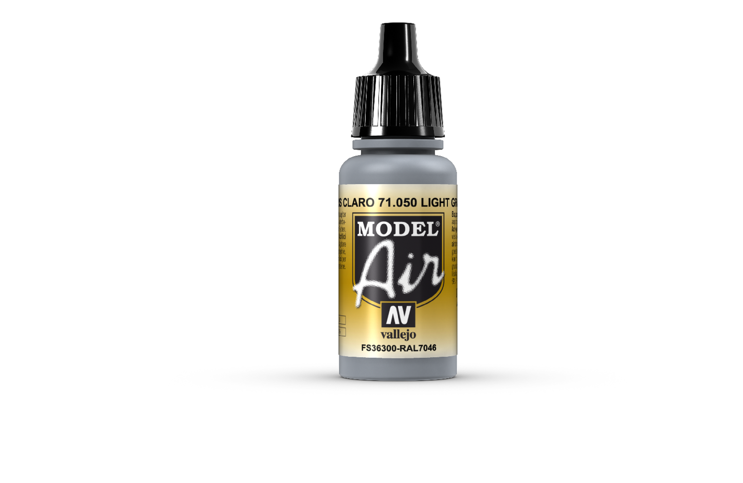 Vallejo Model Air - Light Gray 17ml Acrylic Paint (AV71050) - Good Games