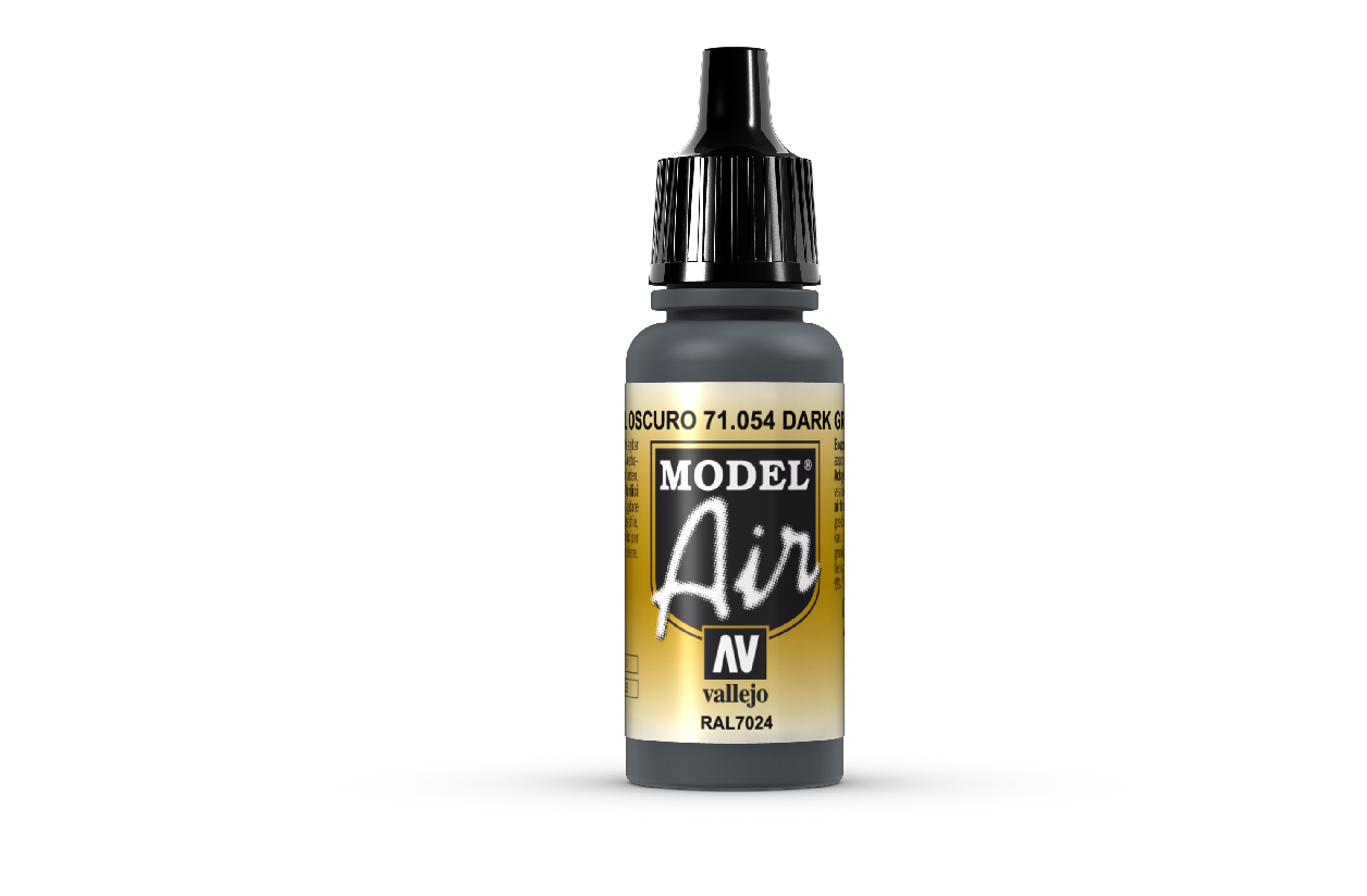 Vallejo Model Air - Dark Gray Blue 17ml Acrylic Paint (AV71054) - Good Games