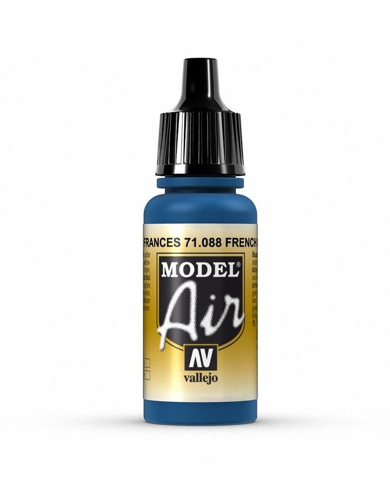 Vallejo Model Air - French Blue 17ml Acrylic Paint (AV71088) - Good Games
