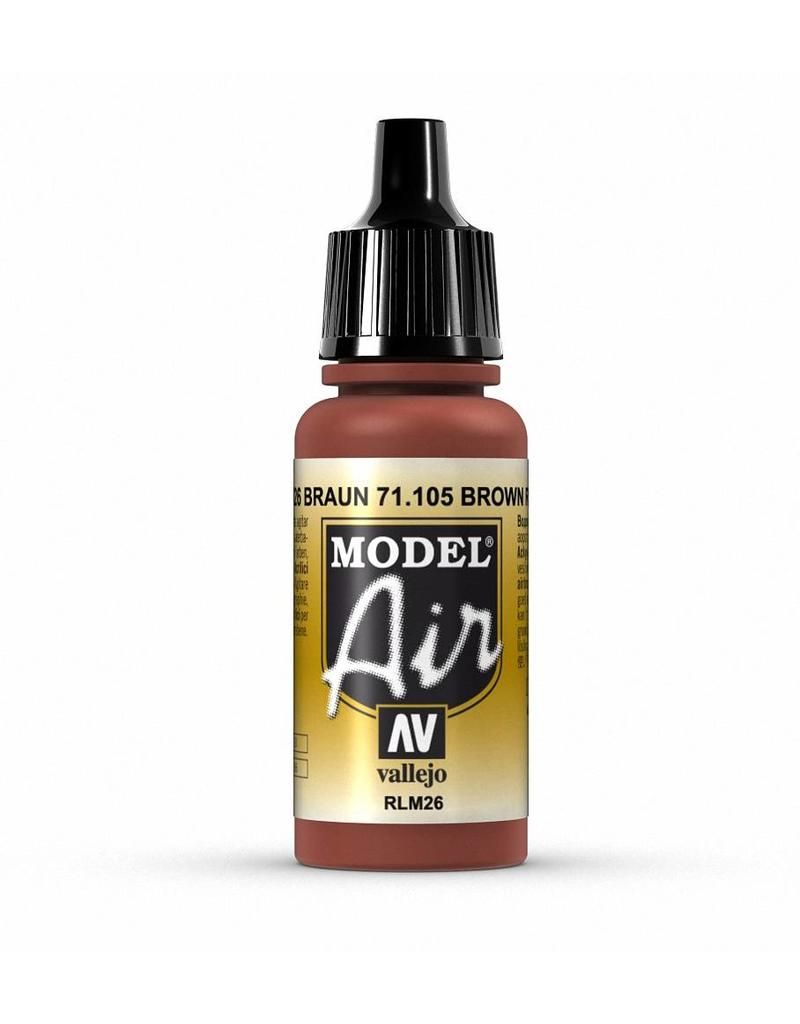 Vallejo Model Air - Brown Rlm26 17ml Acrylic Paint (AV71105) - Good Games