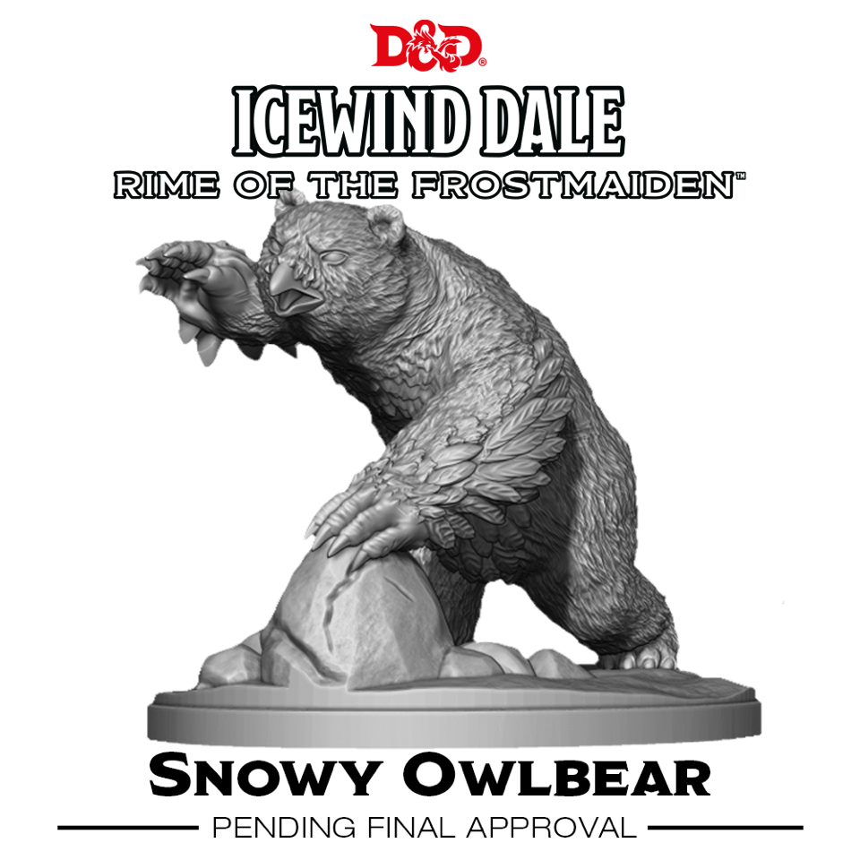 Dungeons &amp; Dragons - Icewind Dale Rime of the Frostmaiden Snowy Owlbear - Good Games