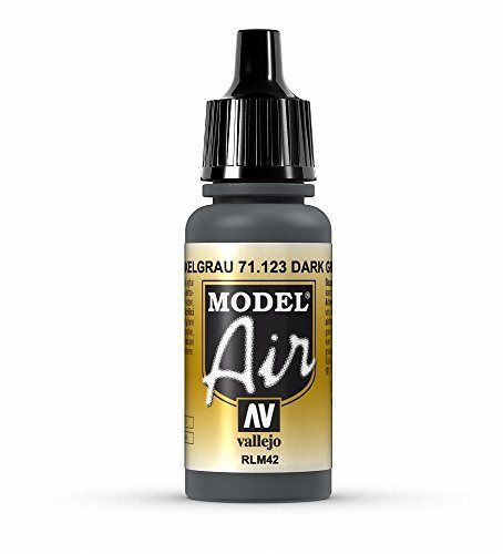 Vallejo Model Air - Dark Gray Rlm42 17ml Acrylic Paint (AV71123) - Good Games