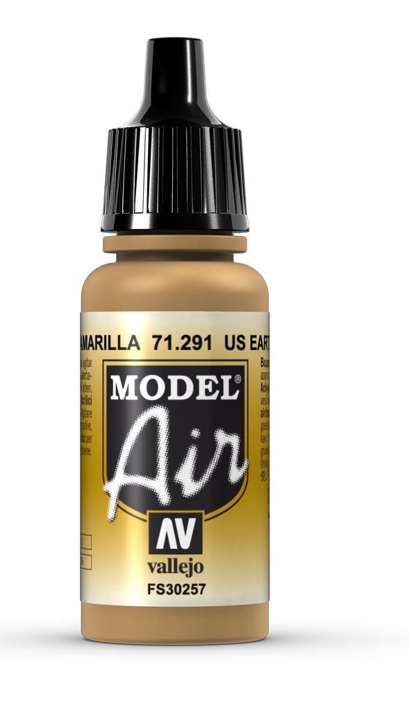 Vallejo Model Air - Us Earth Yellow 17ml Acrylic Paint (AV71291) - Good Games