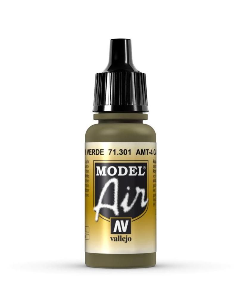 Vallejo Model Air - Amt-4 Camouflage Green 17ml Acrylic Paint (AV71301) - Good Games