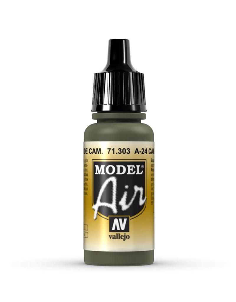 Vallejo Model Air - A-24M Camouflage Green 17ml Acrylic Paint (AV71303) - Good Games