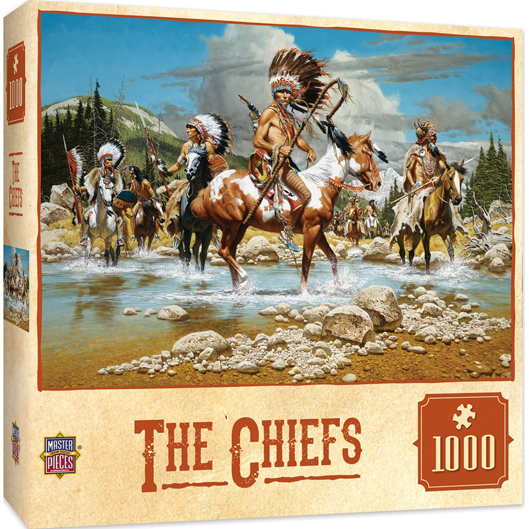 MasterPieces - Tribal Spirit The Chiefs 1000 Piece Jigsaw - Good Games