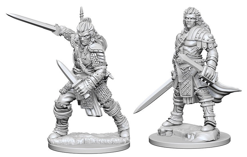 Pathfinder Deep Cuts Unpainted Miniatures Human Male Fighter - Good Games