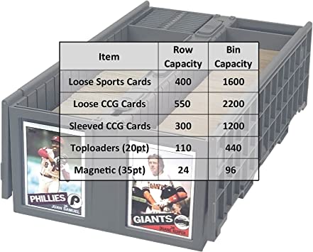 BCW Collectible Card Bin 1600 Grey