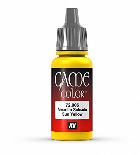 Vallejo Game Colour - Moon Yellow 17ml Acrylic Paint (AV72005) - Good Games