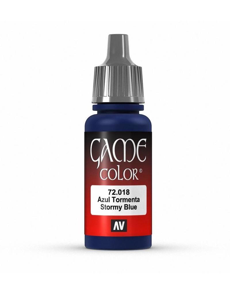 Vallejo Game Colour - Stormy Blue 17ml Acrylic Paint (AV72018) - Good Games