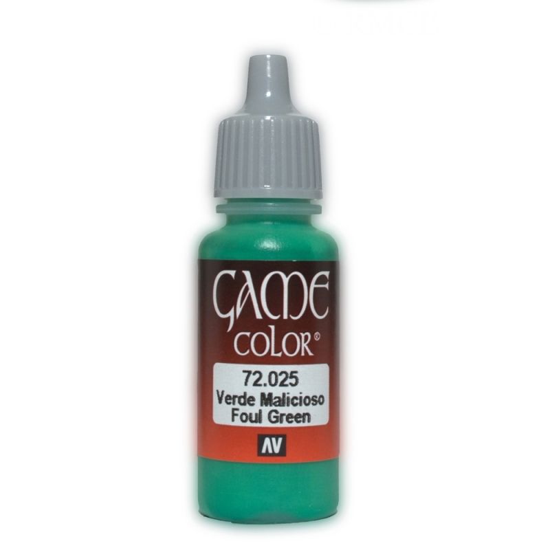 Vallejo Game Colour - Foul Green 17ml Acrylic Paint (AV72025) - Good Games
