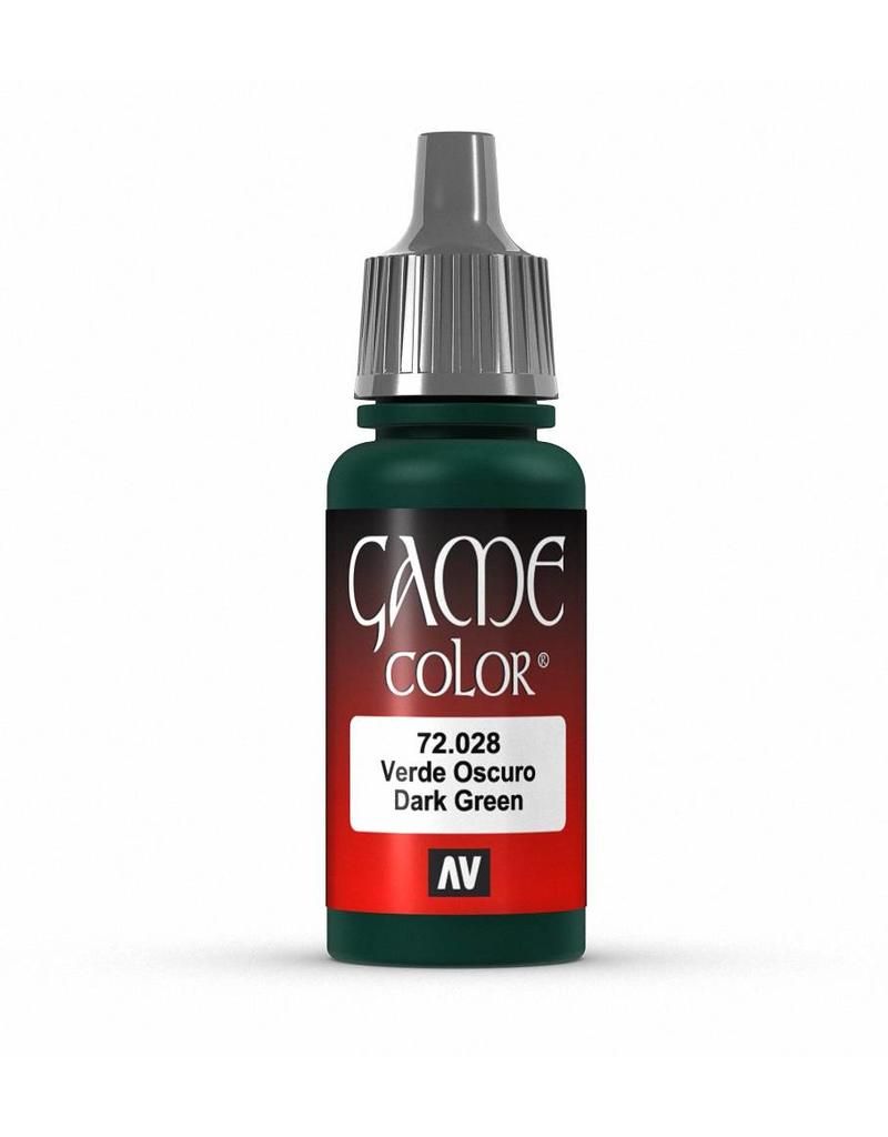 Vallejo Game Colour - Dark Green 17ml Acrylic Paint (AV72028) - Good Games