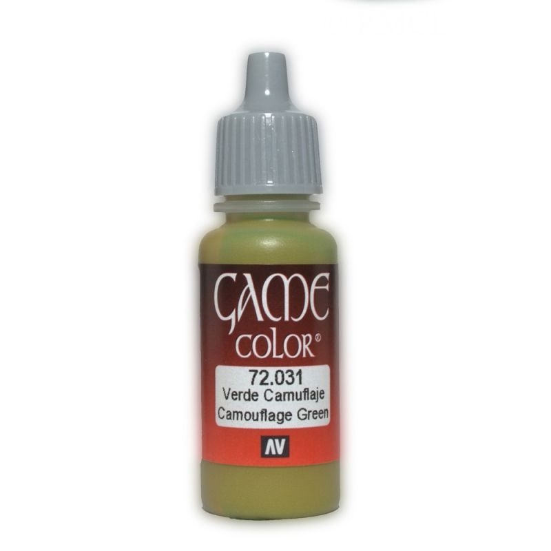 Vallejo Game Colour - Camouflage Green 17ml Acrylic Paint (AV72031) - Good Games