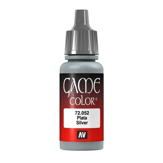 Vallejo Game Colour - Silver 17ml Acrylic Paint (AV72052) - Good Games