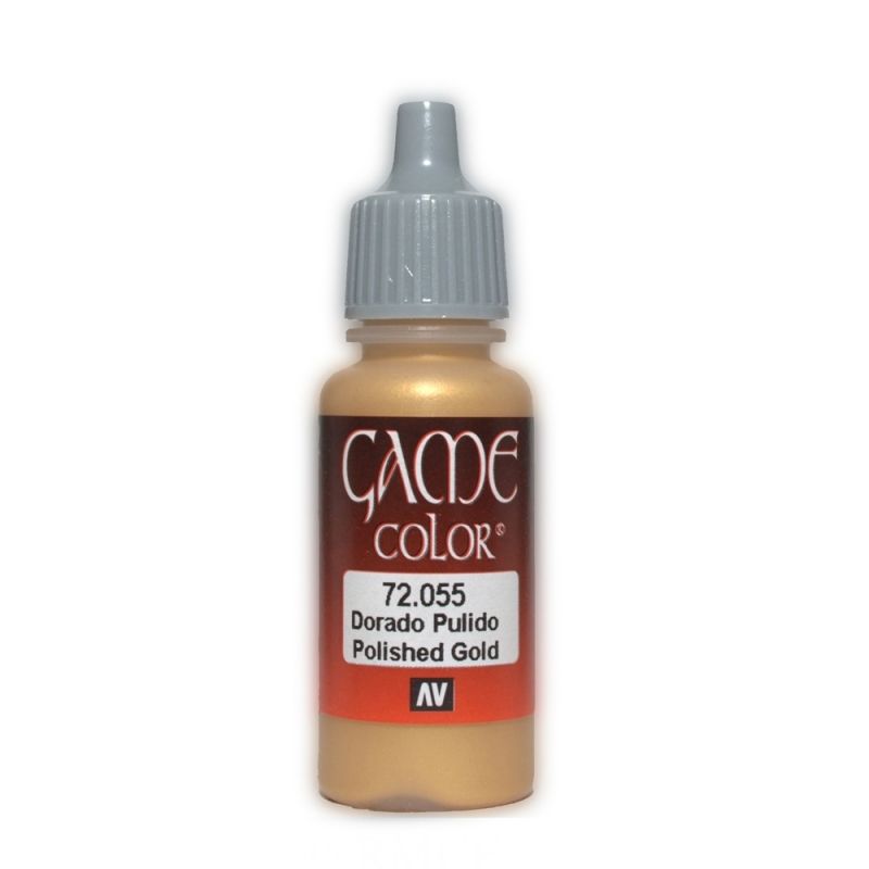 Vallejo Game Colour - Polished Gold 17ml Acrylic Paint (AV72055) - Good Games