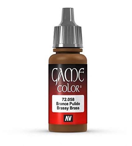 Vallejo Game Colour - Brassy Brass 17ml Acrylic Paint (AV72058) - Good Games