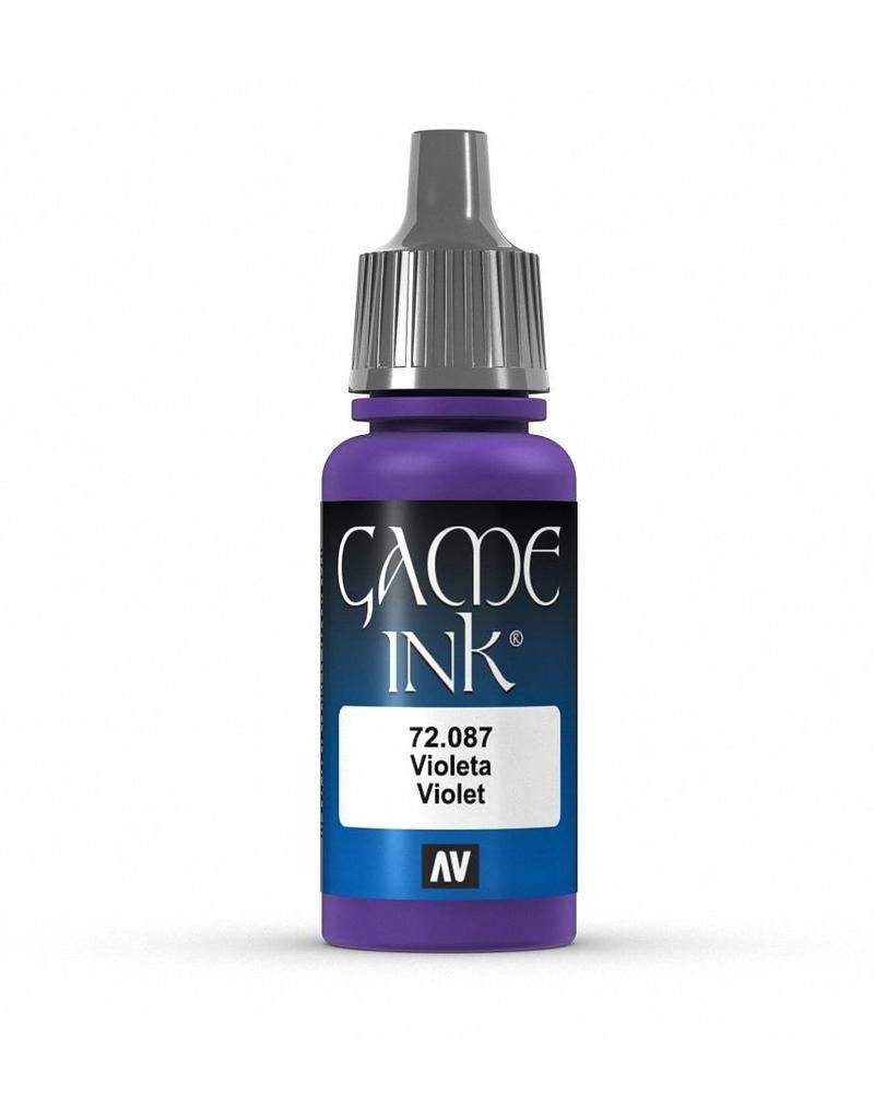 Vallejo Game Colour - Ink Violet 17ml Acrylic Paint (AV72087) - Good Games