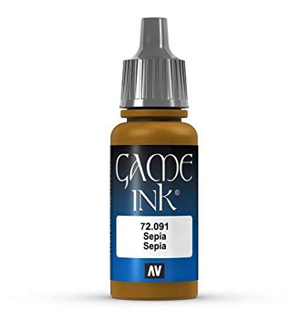 Vallejo Game Colour - Ink Sepia 17ml Acrylic Paint (AV72091) - Good Games