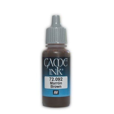 Vallejo Game Colour - Ink Brown 17ml Acrylic Paint (AV72092) - Good Games