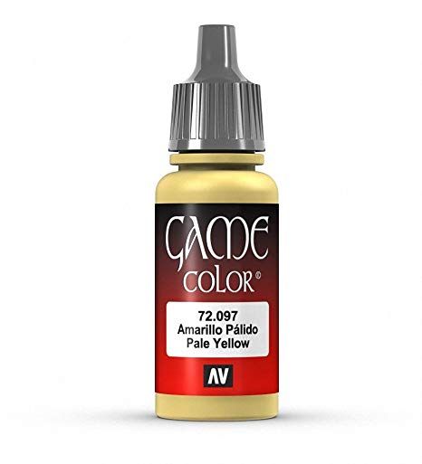 Vallejo Game Colour - Pale Yellow 17ml Acrylic Paint (AV72097) - Good Games