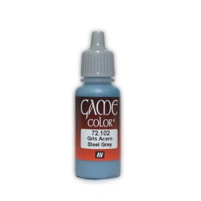 Vallejo Game Colour - Steel Grey 17ml Acrylic Paint (AV72102) - Good Games
