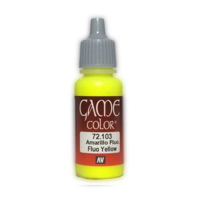 Vallejo Game Colour - Fluo Yellow 17ml Acrylic Paint (AV72103) - Good Games