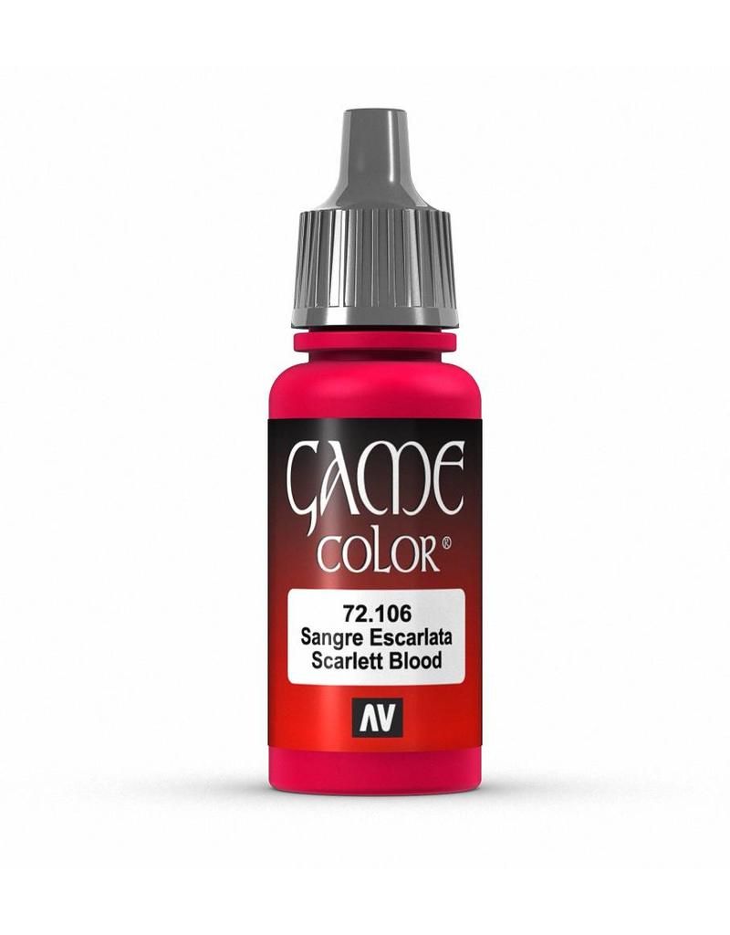 Vallejo Game Colour - Scarlet Blood 17ml Acrylic Paint (AV72106) - Good Games