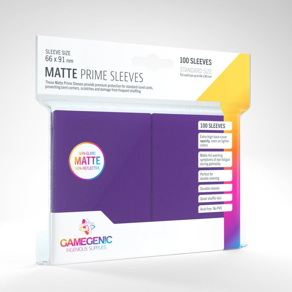 Gamegenic Matte Prime Standard Size (100) - Purple - Good Games