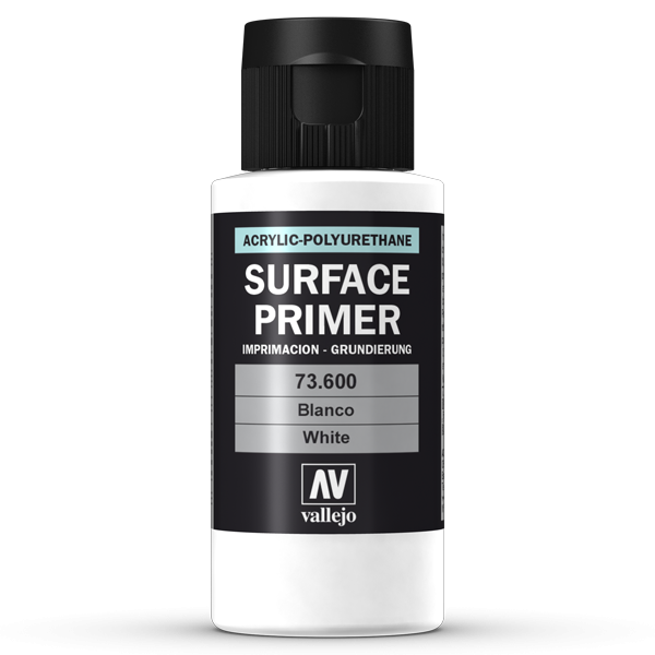 Vallejo Surface Primer 60ml Acrylic Paint - White 73600 - Good Games