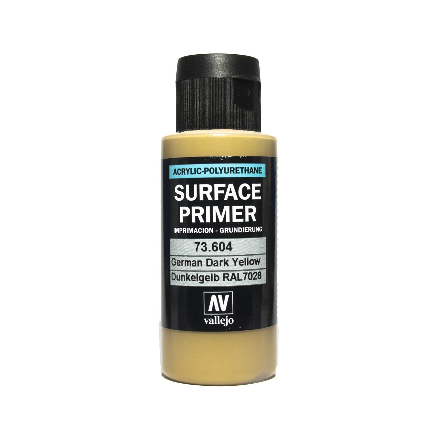 Vallejo Surface Primer 60ml Acrylic Paint - Ger. Dark Yellow 73604 - Good Games