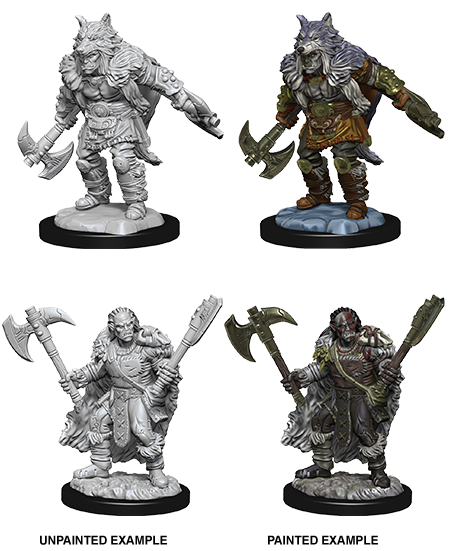 Dungeons & Dragons - Nolzurs Marvelous Unpainted Miniatures Male Half Orc Barbarian - Good Games