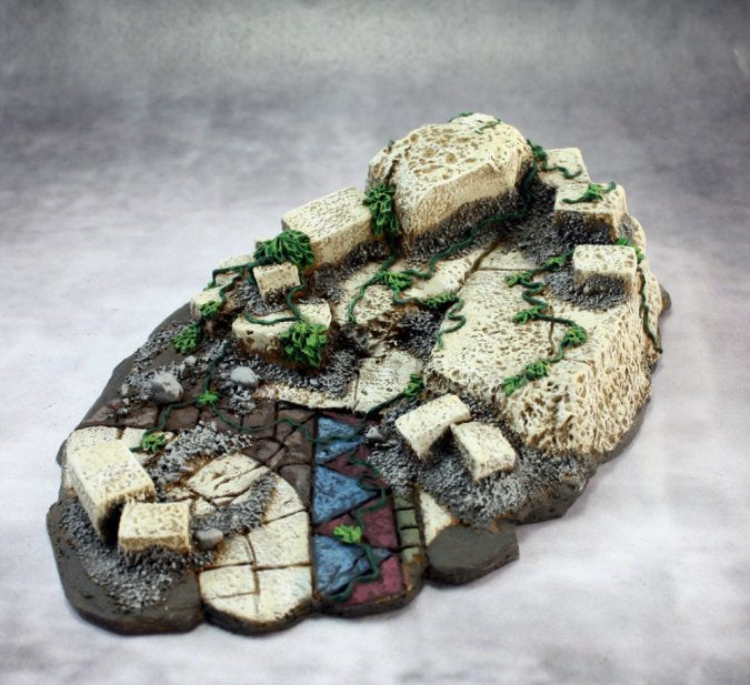 Reaper: Bases: Ruins Vignette Base (resin base)