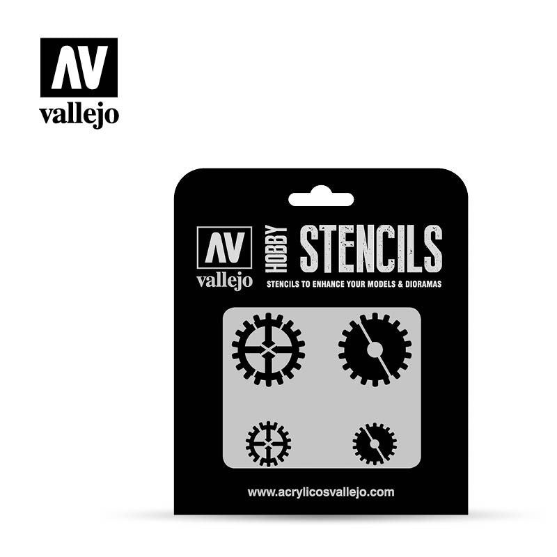 Vallejo Hobby Stencils - Gear Markings - Good Games