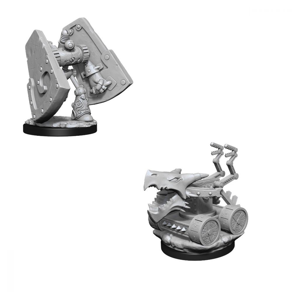 Dungeons &amp; Dragons - Nolzurs Marvelous Unpainted Miniatures Stone Defender &amp; Oaken Bolter