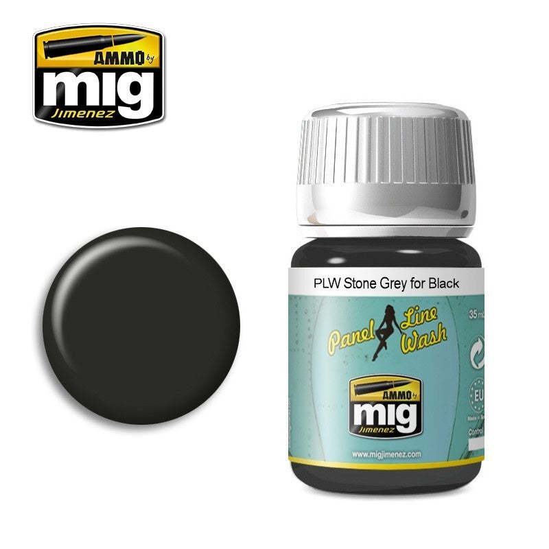 Ammo by MIG Panel Line Wash Stone Grey for Black 35ml - Good Games