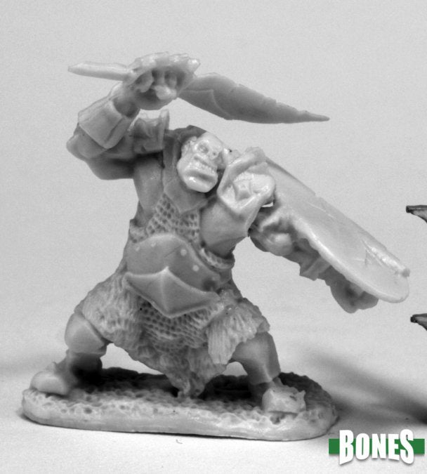 Reaper Bones Orc Sliver - Scimitar And Shield