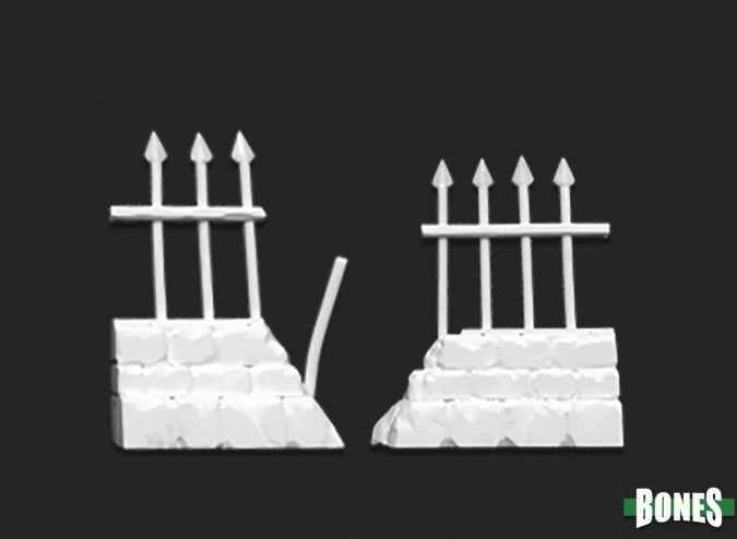 Reaper Bones Graveyard Ruined Fences - 2 - Good Games