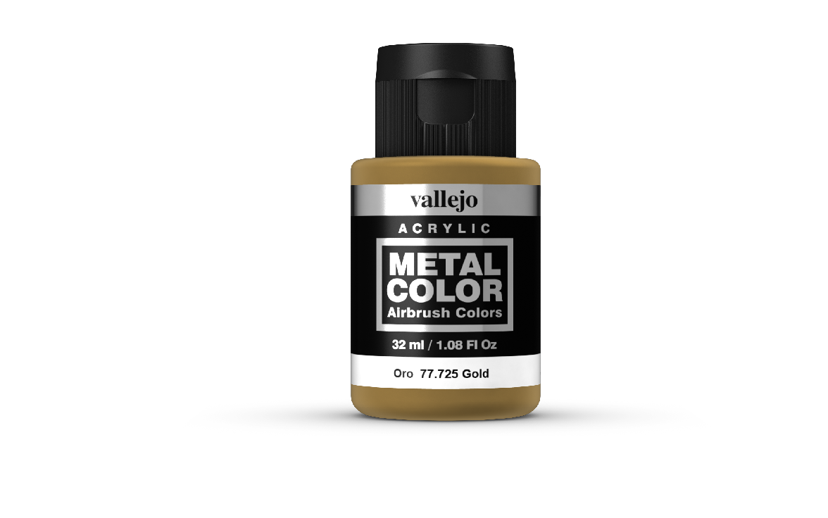 Vallejo Metal Colour - Gold 32ml Acrylic Paint (AV77725) - Good Games