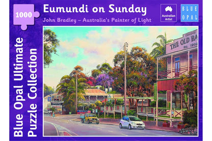 Blue Opal - John Bradley Eumundi on Sunday 1000 Piece Jigsaw - Good Games