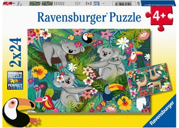 Ravensburger - Koalas & Sloths 2x24 Piece Jigsaw - Good Games