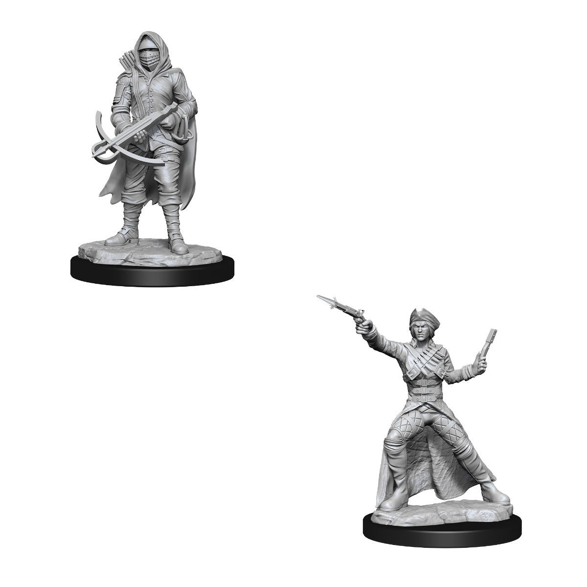 WizKids Deep Cuts Unpainted Miniatures Bounty Hunter &amp; Outlaw