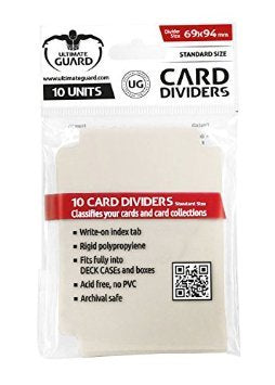 Ultimate Guard Card Dividers Standard Size Sand (10) - Good Games