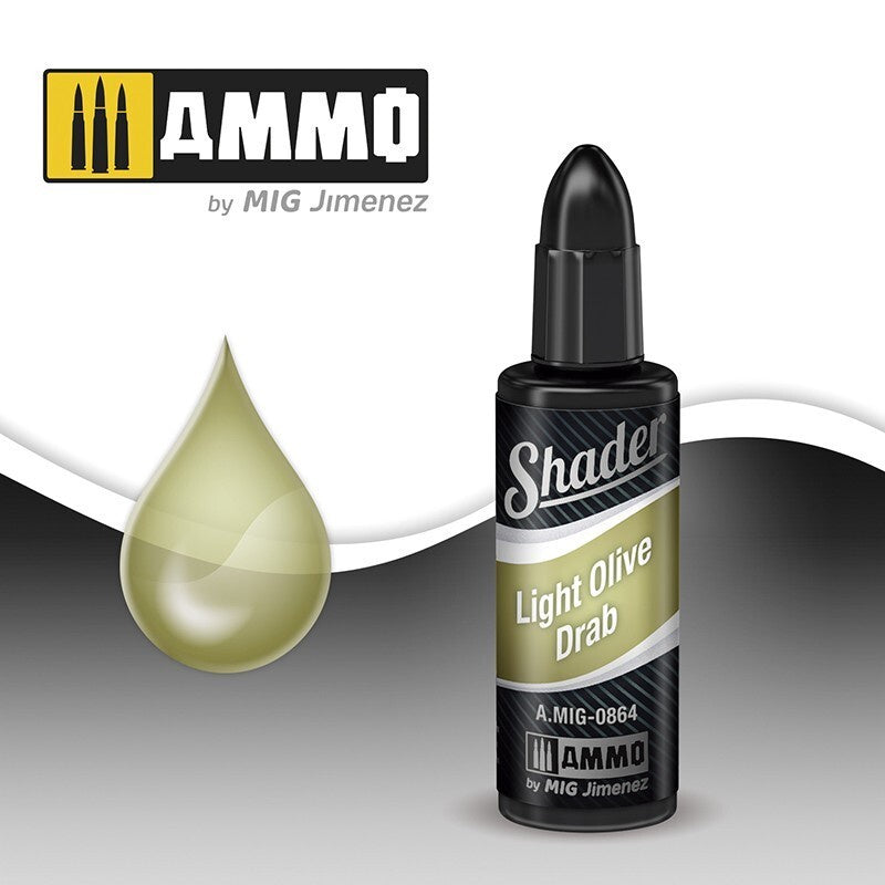 Ammo By MIG Shader Olive Drab 10ml - Good Games