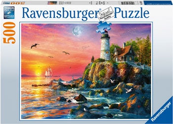 Ravensburger - Lighthouse at Sunset 500 Piece Jigsaw - Good Games