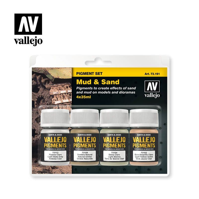 Vallejo Pigments - Set Mud & Sand 35ml - Good Games