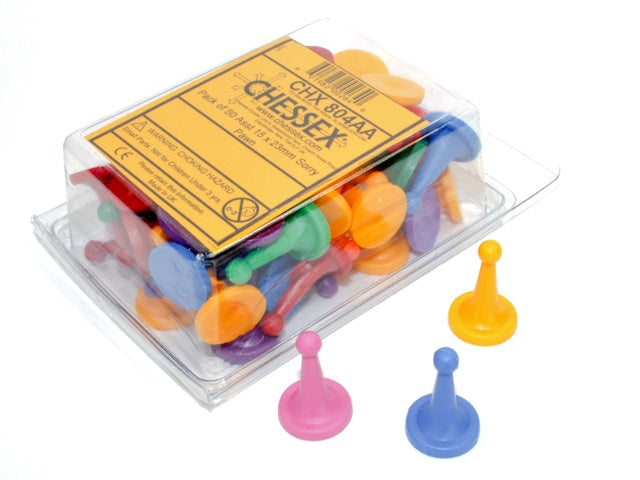 Chessex - Pack of 50 Asst 15 x 23mm Sorry Pawn - Good Games